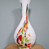 Large vintage vase in colored opaline glass, 1960s-70s