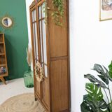 Wardrobe with vintage display case
