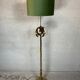 Vintage brass faux bamboo floor lamp
