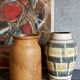 Vase droit en grès émaillé Français vintage