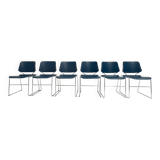 Chaise empilable Matrix Krueger par Thomas Tolleson, années 1970