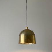 Suspended lamp in gold metal A Space by Staff Leuchten, 1970s, Germany