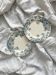 2 assiettes à dessert terre de fer « Anémones » Gien