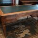 Late nineteenth century desk with retractable side shelves Louis XVI style