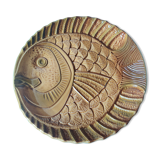 Lot de 10 assiettes poisson en barbotine ateliers du revernay