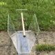 Transparent Plexiglas magazine holder and 1970 vintage brass handle