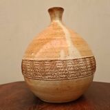 Vase en grés XXème siecle
