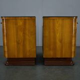 1942s set of bedside tables by Jindrich Halabala, Czechoslovakia