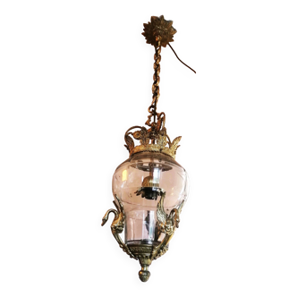 Lustre, lanterne de style empire.