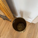 Vintage gold brass umbrella stand