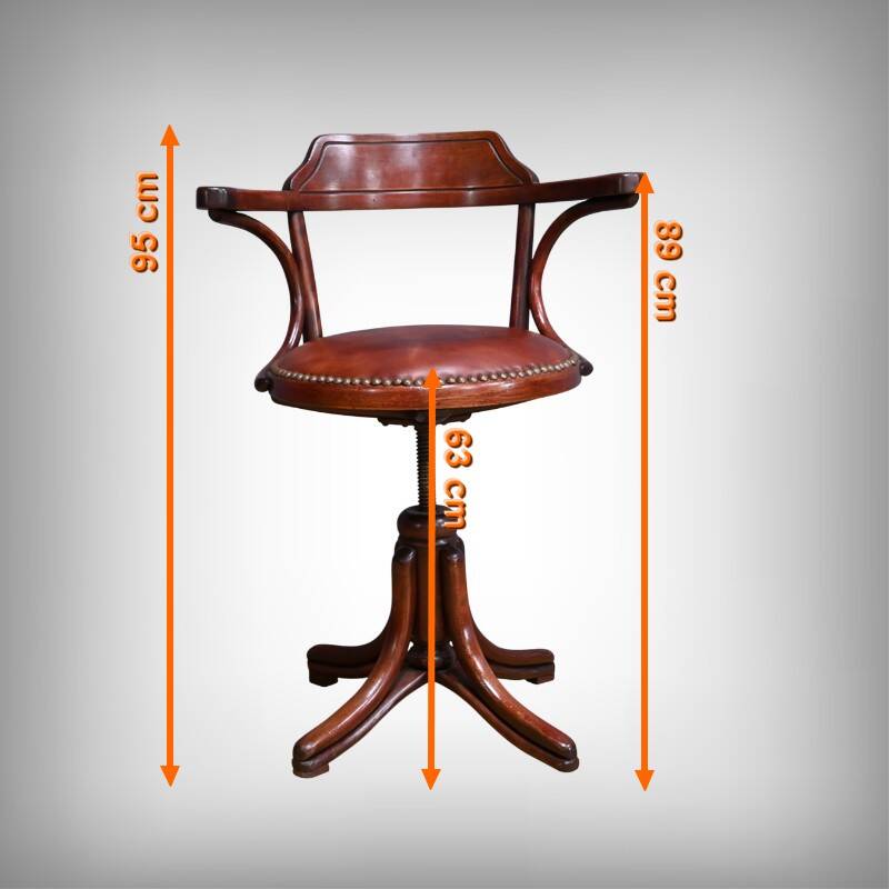 Stained Beech Office Chair  – 1930