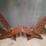 Pair of African seats
