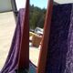 Danish teak with tablet mirror 42x100cm