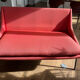 Canapé 2 places Steiner rouge tissu