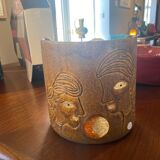 Wall lamp in ceramic and Accolay resin