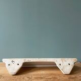 Art Deco wall shelf in white porcelain