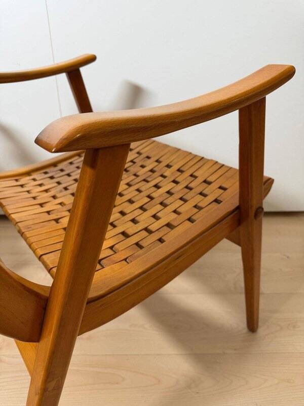 Fauteuils Gelenka en bois de hêtre massif, Allemagne, 1950, ensemble de 2