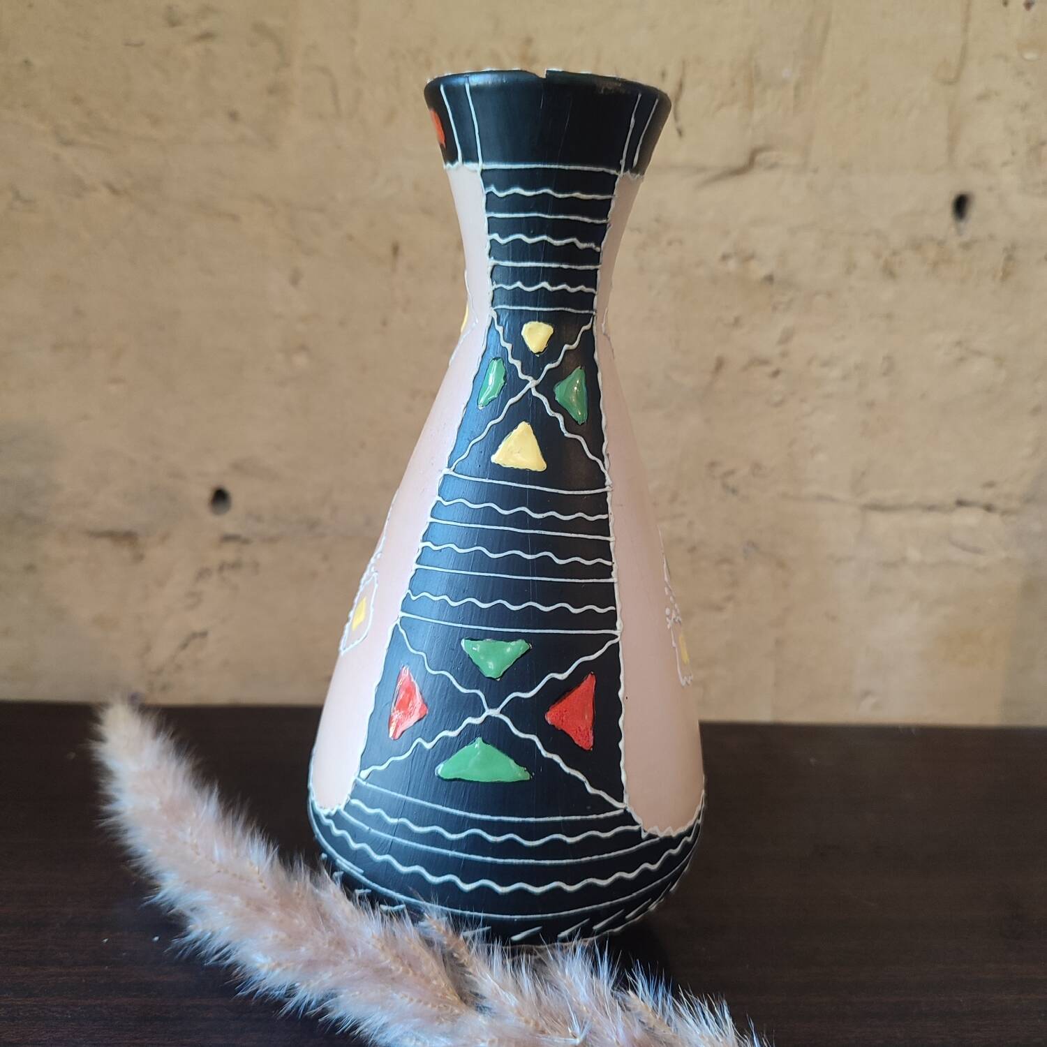 Maioliche Deruta ceramic vase