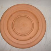 Terracotta butter for clod with salt crystals