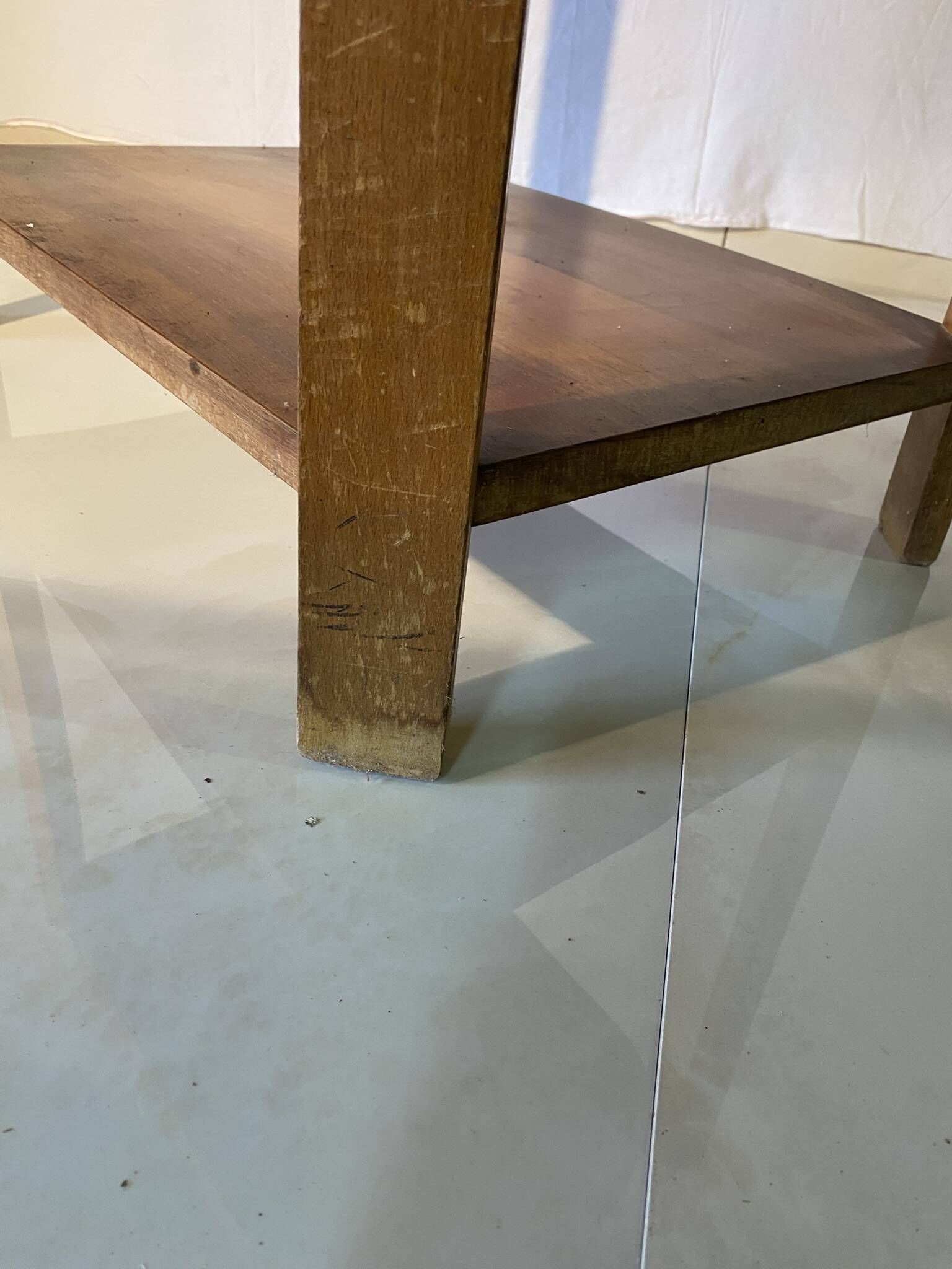 Side table in walnut and beech - 1940