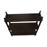 Bamboo-style wooden wall shelf