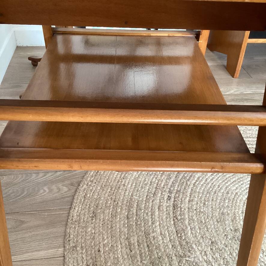 Vintage console with compass feet