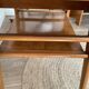 Console vintage pieds compas