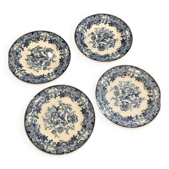 Lot de 4 assiettes à dessert " la primula"