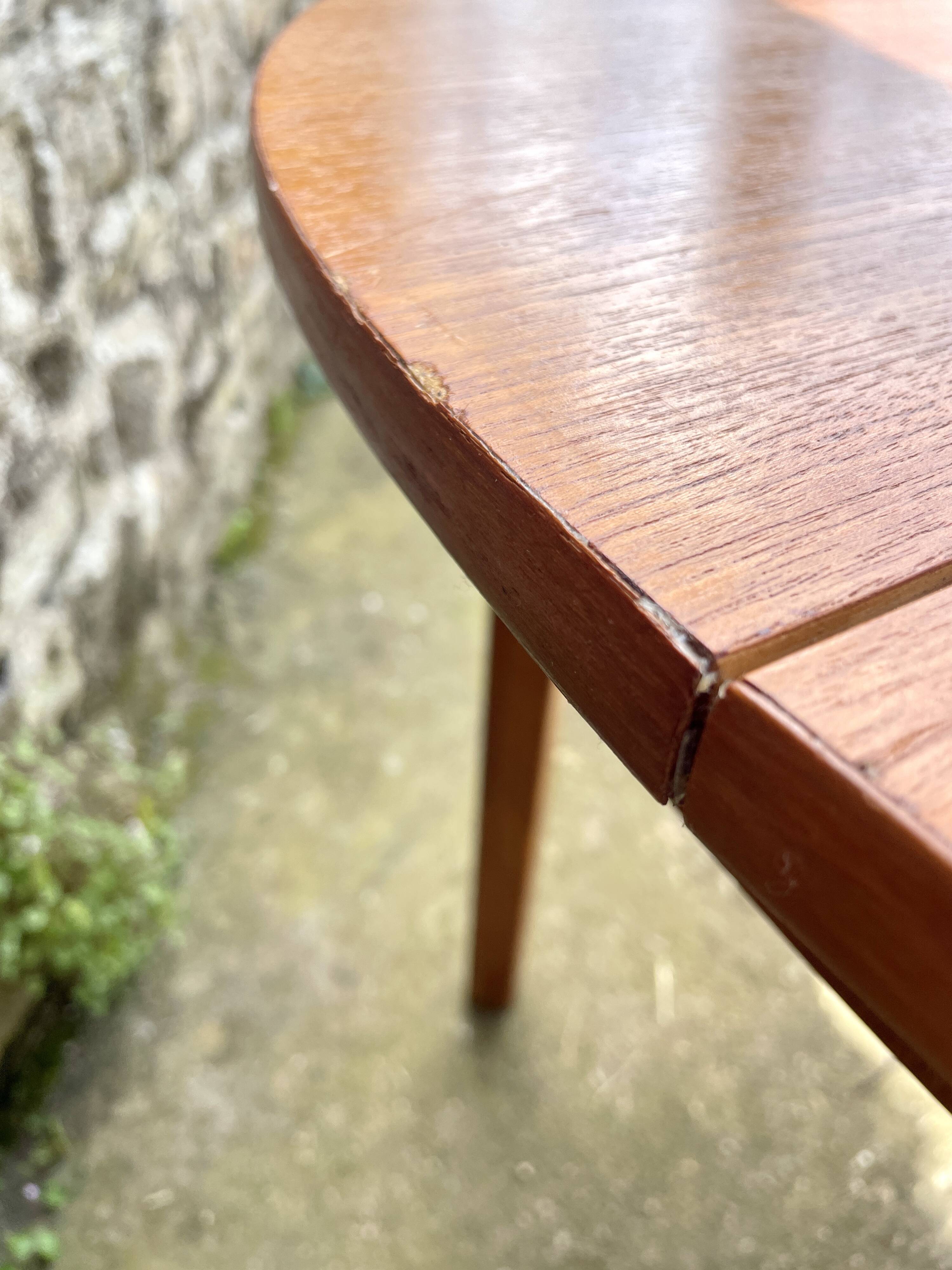 Scandinavian butterfly round table 1960