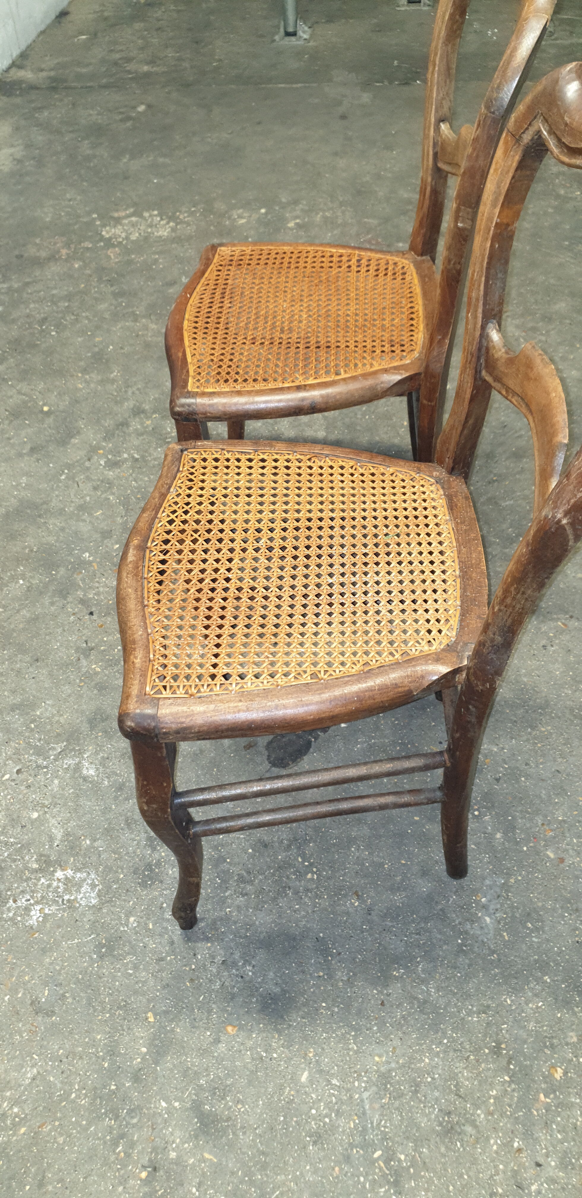 2 chairs cannée Louis Philippe