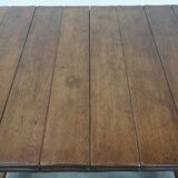 Antique Swiss extendable dining table made of oak from the mid-19th century