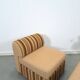 Gestreepte elementen fauteuil met hocker of sofa