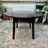 EMU garden furniture in dark wood - 2 folding armchairs and 1 table