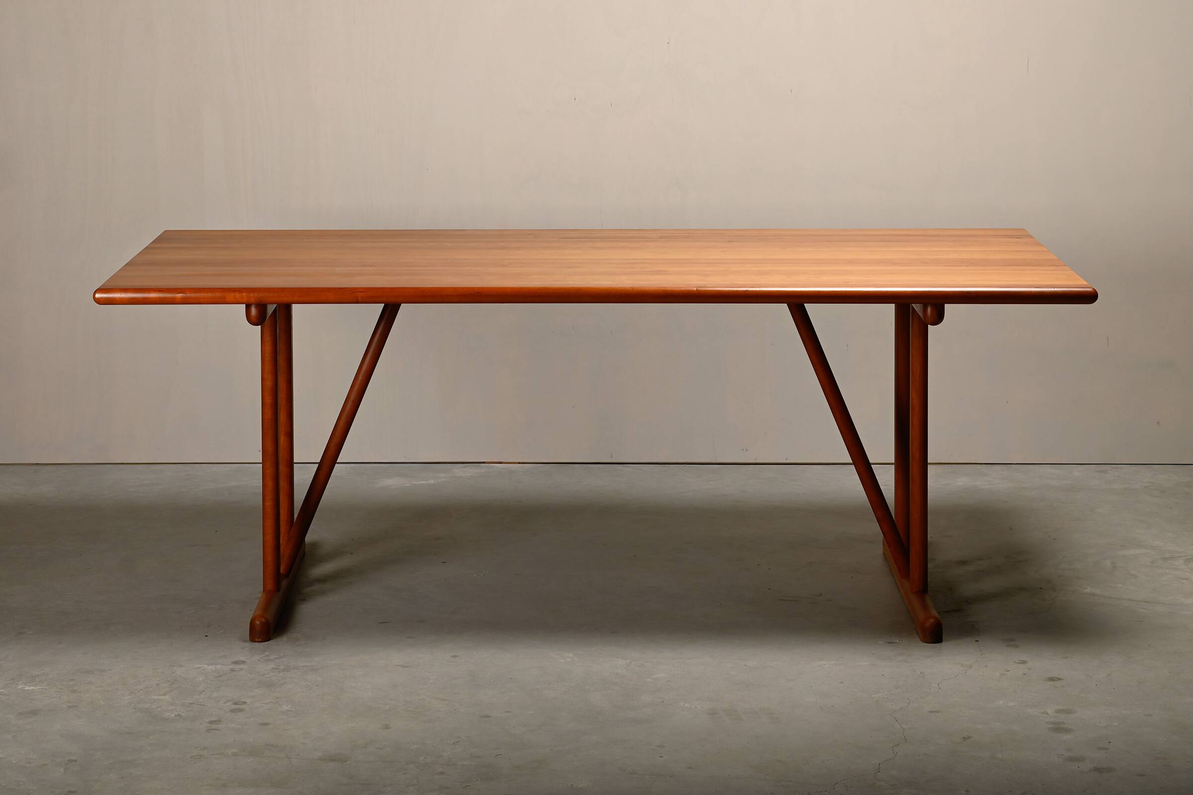 Søren Holst Shaker Dining Table or Desk in solid Cherry Wood, Denmark