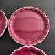 Set of 4 Provençal burgundy plates