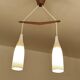 Suspension scandinave du milieu du siècle, verre teck