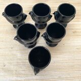 Coquetiers hen in black opaline