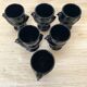 Coquetiers hen in black opaline