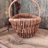 French vintage oval basket