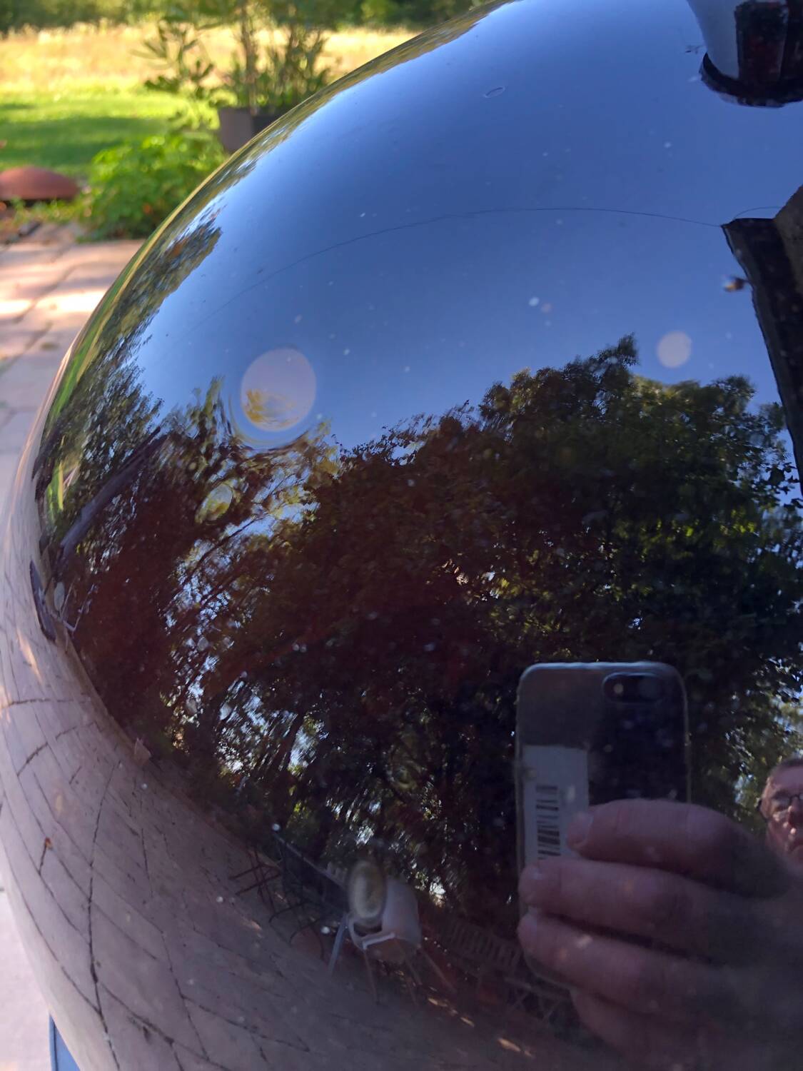 Amber and bubbled Dame Jeanne