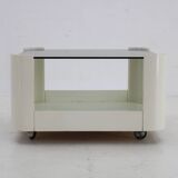 1970s Italian Square Glass Coffee Table