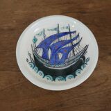 Small glazed stoneware bowl, caravel