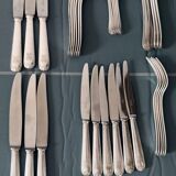 Antique Christofle Marot Bérain cutlery set – Silver-plated metal – 35 pieces for 6 people