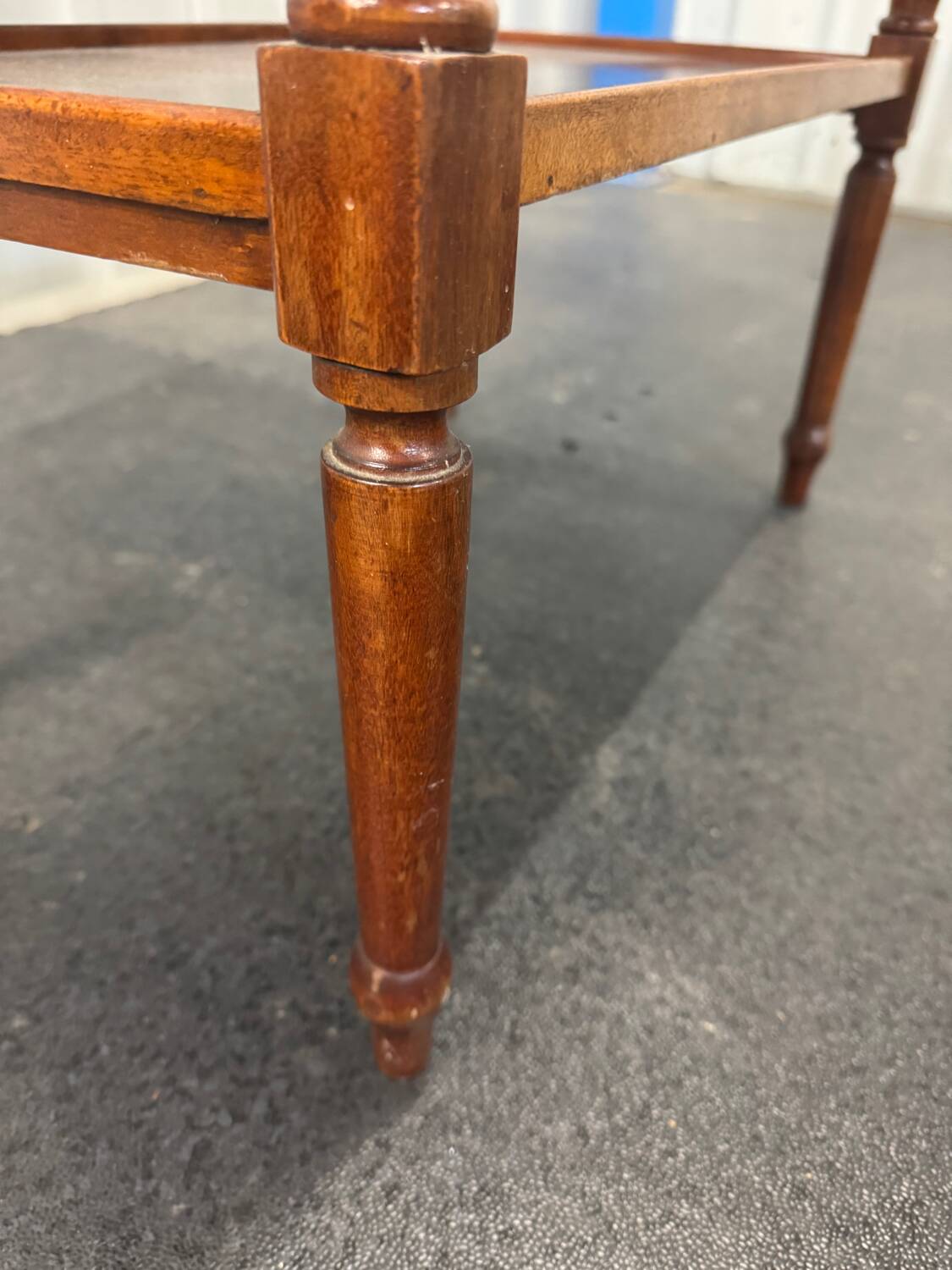 White marble console