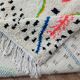 Handmade wool Berber rug 285 X 162 CM