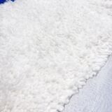 Authentic Beni Ouarain Berber rug with Majorelle blue patterns, 1.55 x 1.05 m