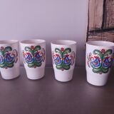 4 tasses , gobelets en céramique Villeroy et Boch