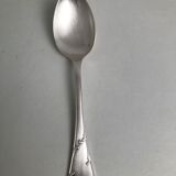 Set of 10 old silver spoons