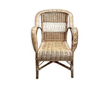 Rattan armchair