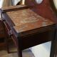 Wood and red marble dressing table